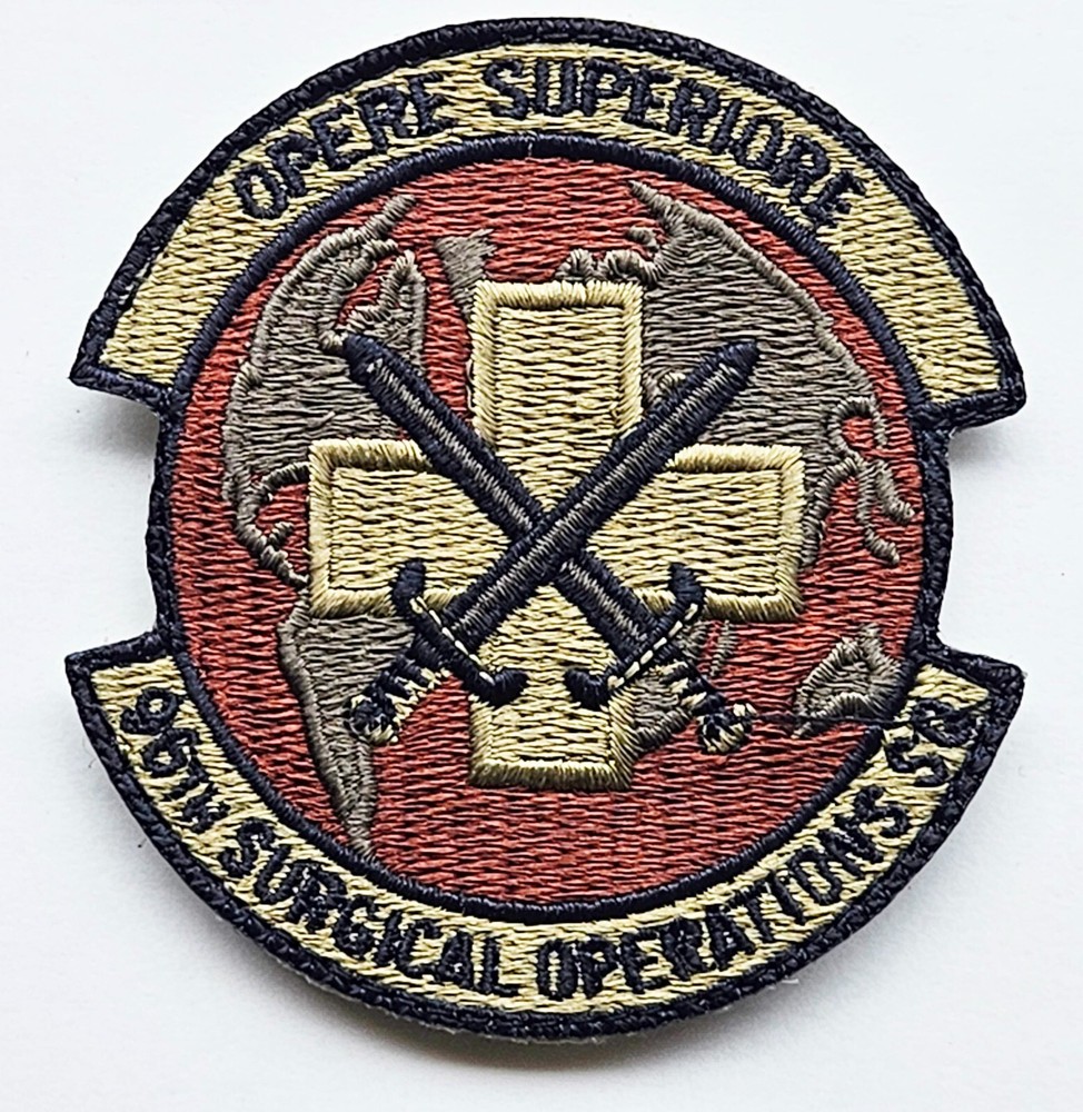 Air Force 96th Surgical Operations Squadron Subdued Hook Back Patch