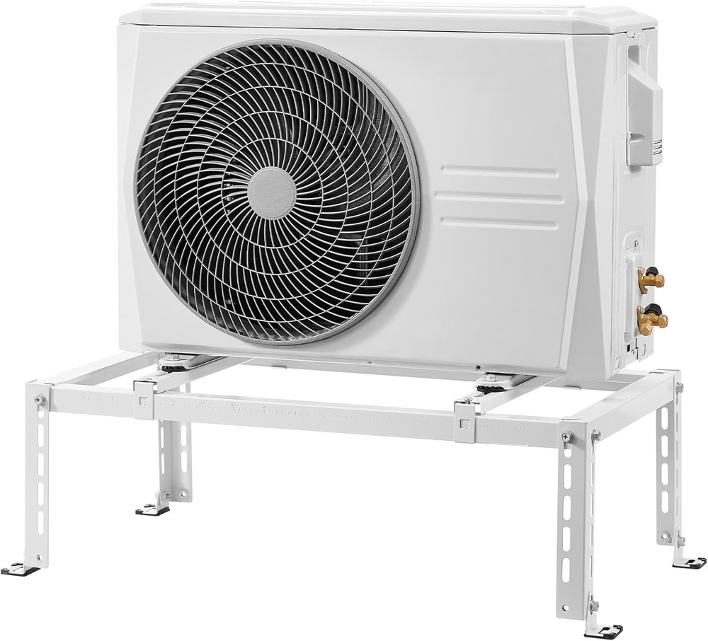 Mini Split Ground Stand, Adjustable Anti-Vibration Mini Split Stand for 9000-240