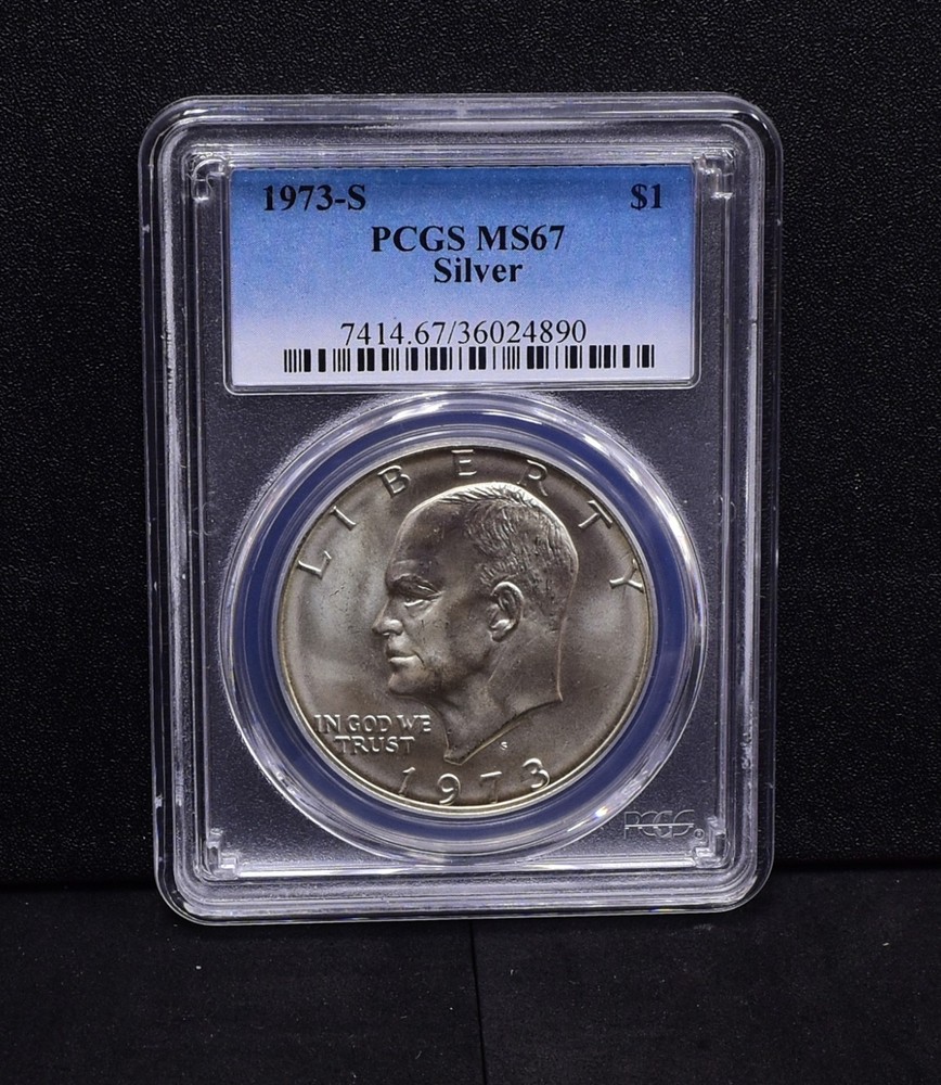 1973-S Silver Eisenhower Dollar - PCGS MS67 (Bulk)