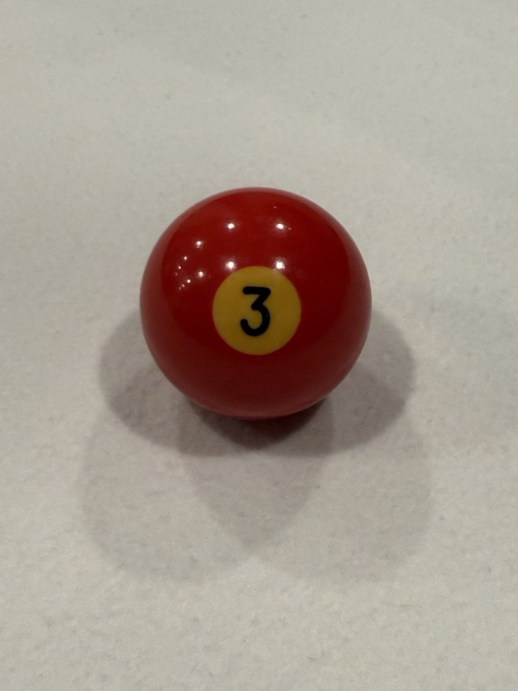 Solid Red #3 Replacement JAPER BEES Billiard/Pool Ball Regulation Size