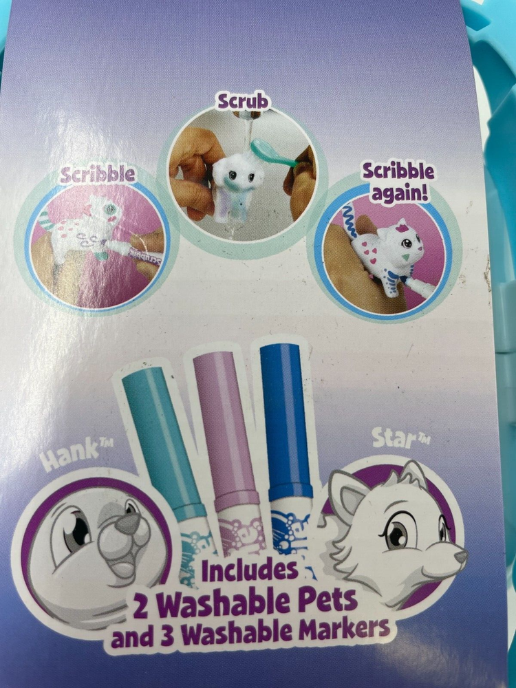 NEW Crayola Scribble Scrubbie Arctic Igloo Play Set with 2 Color-Changing Pets