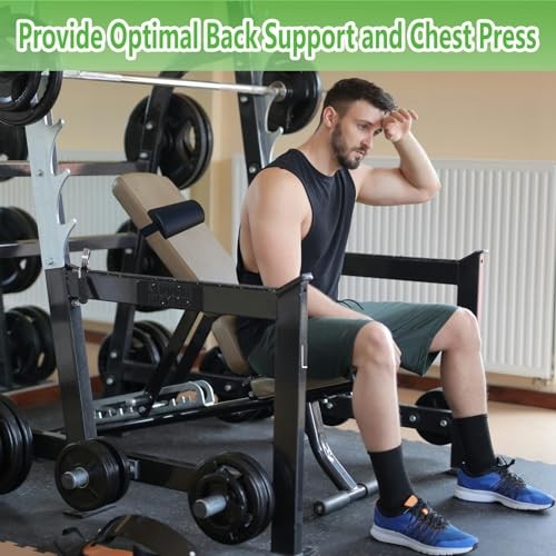 Workout Weight Bench Press Pad,Chest Press Support Pad for Exercise Bench, A