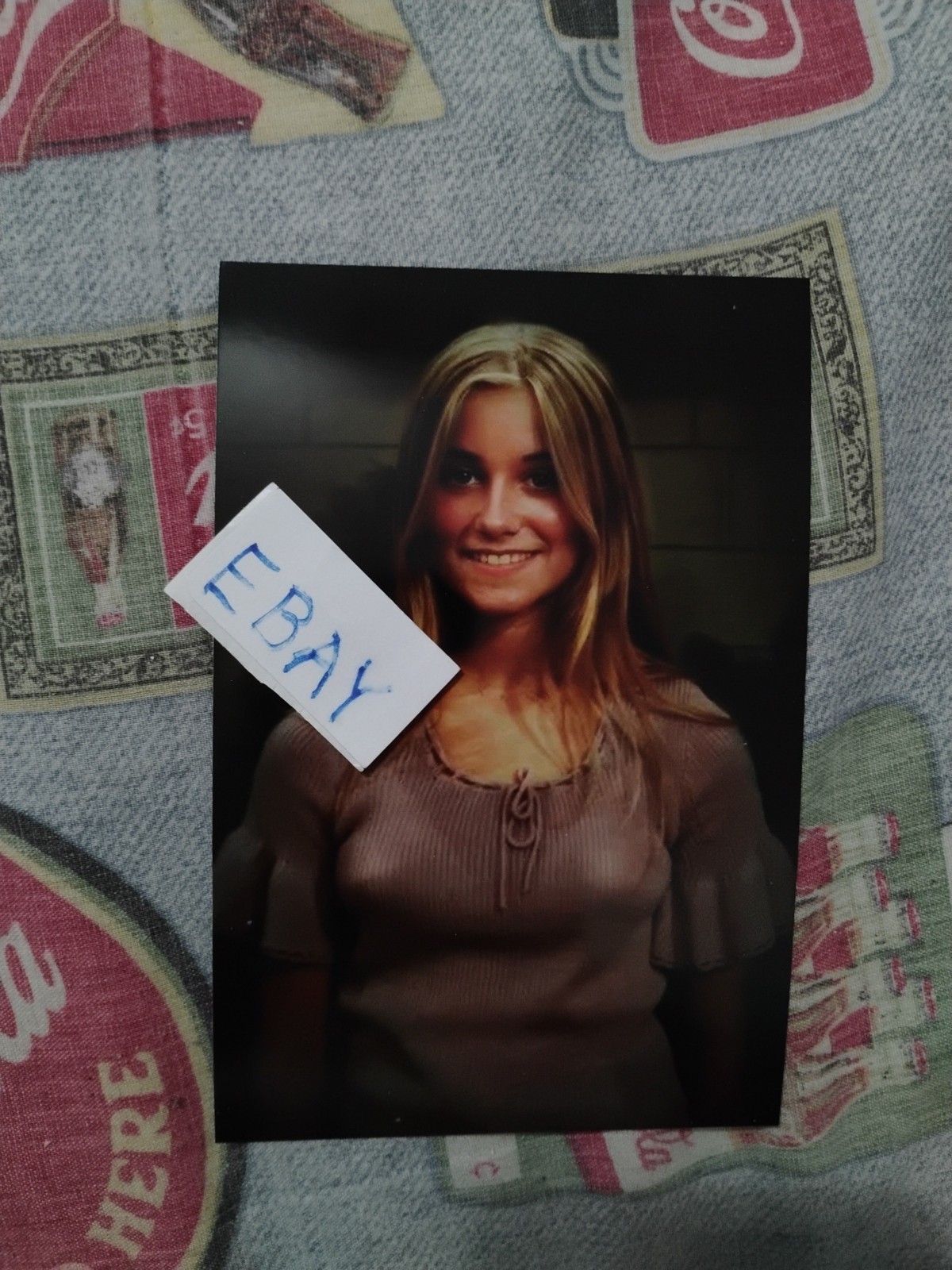 MAUREEN McCORMICK, MARCIA BRADY WEARING NO BRA EPISODE, GLOSSY COLOR  4X6 PHOTO