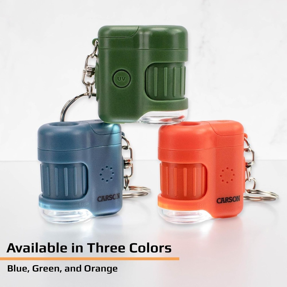 MicroMini 20x Compact Microscope with UV LED - Perfect for Students & Educators