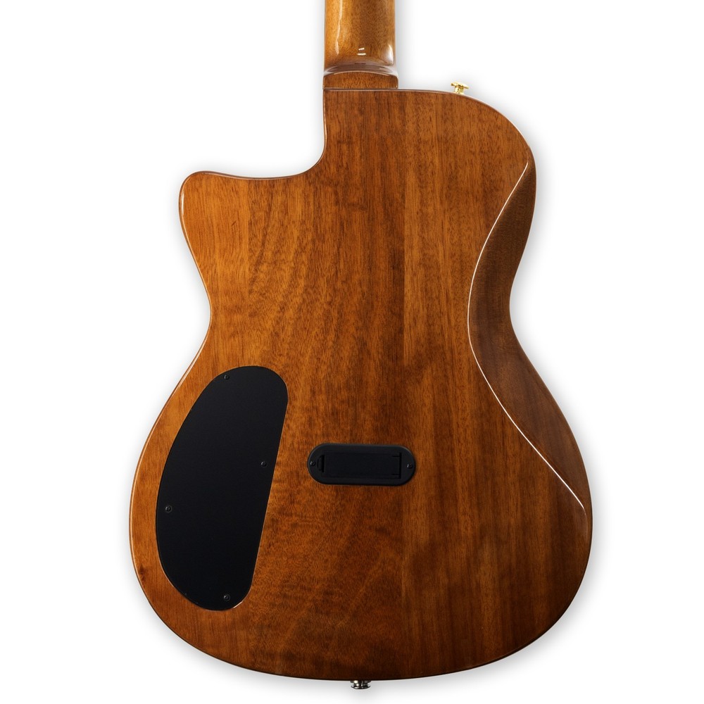 Silent Classical Guitar, Solid Flame Mahogany top Solid Mahogany Body, 22 Frets