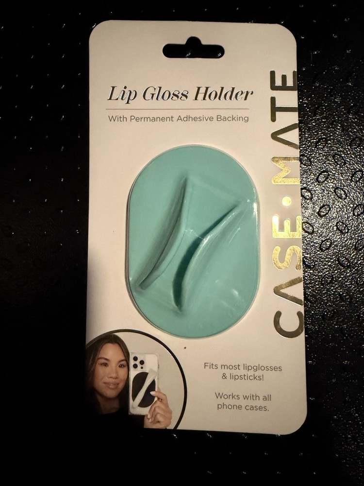 Case-Mate Mint Green Lip Gloss Holder Universal Permanent Adhesive Backing