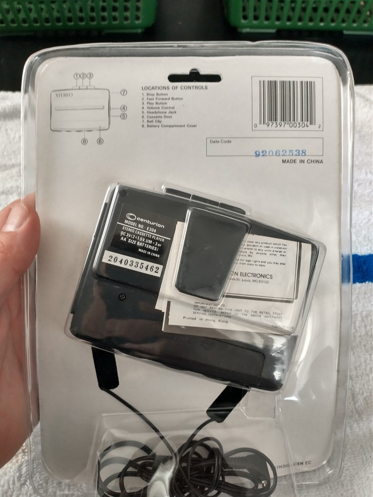 Brand New Centurion Stereo Cassette Player Model E304