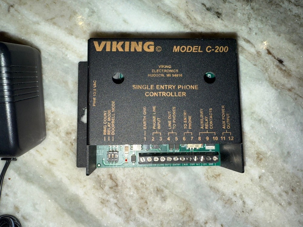 Viking Electronics C-200 Door Entry Controller (c200) w/ Power Supply