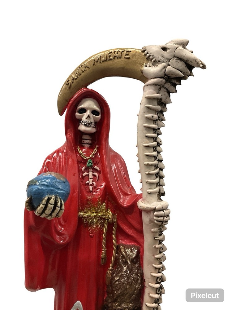 Santa muerte Dragon 20” Roja - Curada