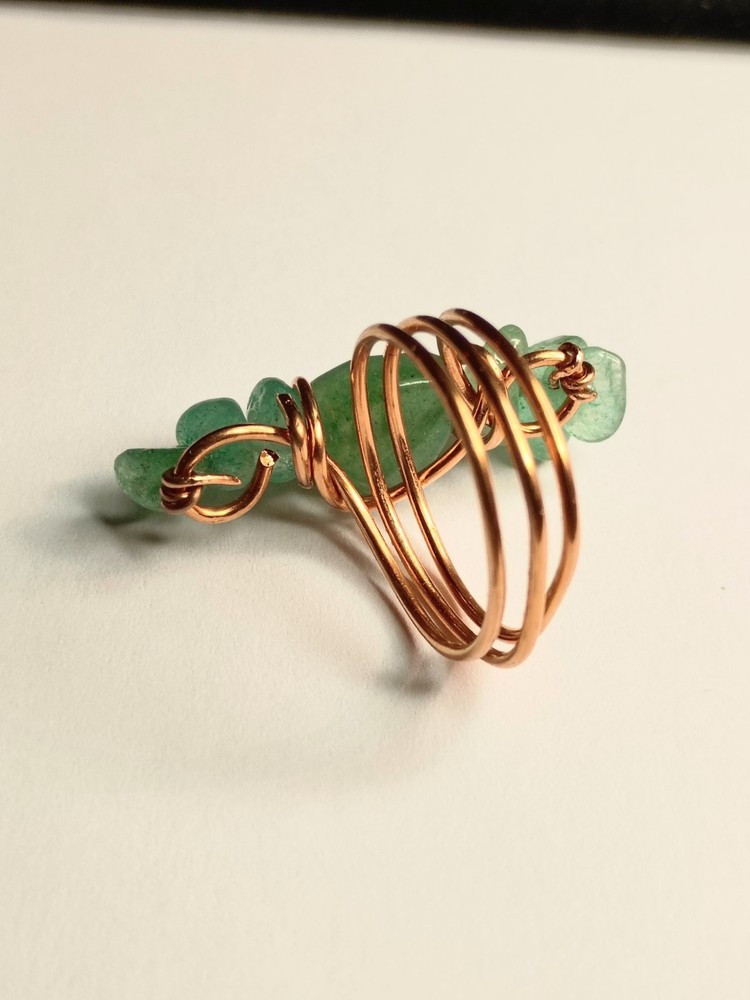 Ring Handmade Gemstone Ring Adventurine