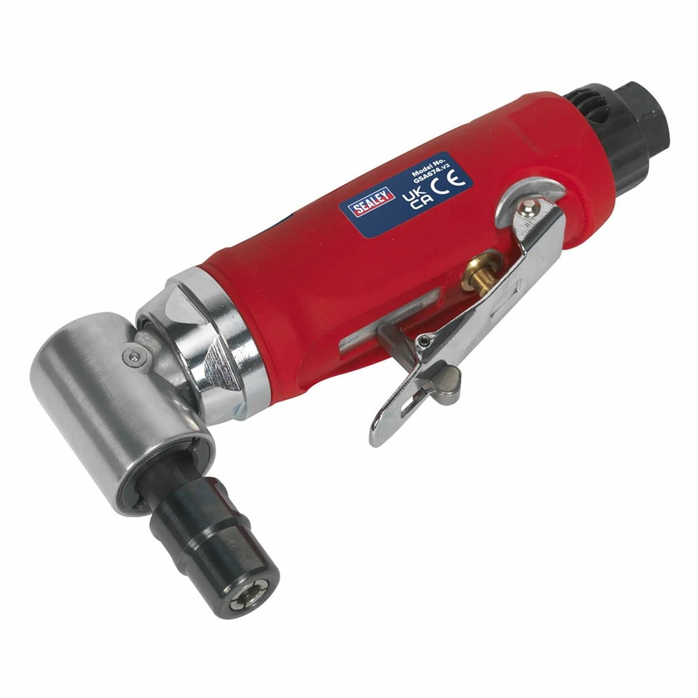 Sealey 90 Degrees Angle Air Die Grinder Contoured Composite Handle GSA674