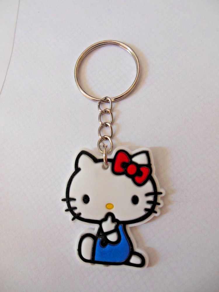 Hello Kitty ** Keychain ** *{ soft silicone } ** Free Shipping