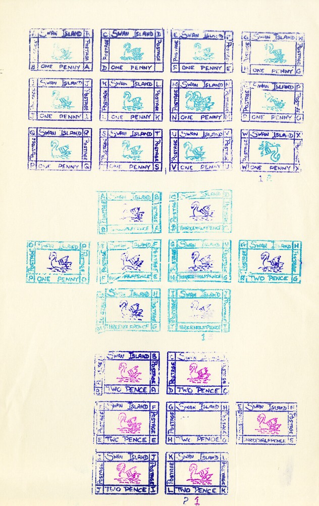 Swan Island Full Stamp Sheet