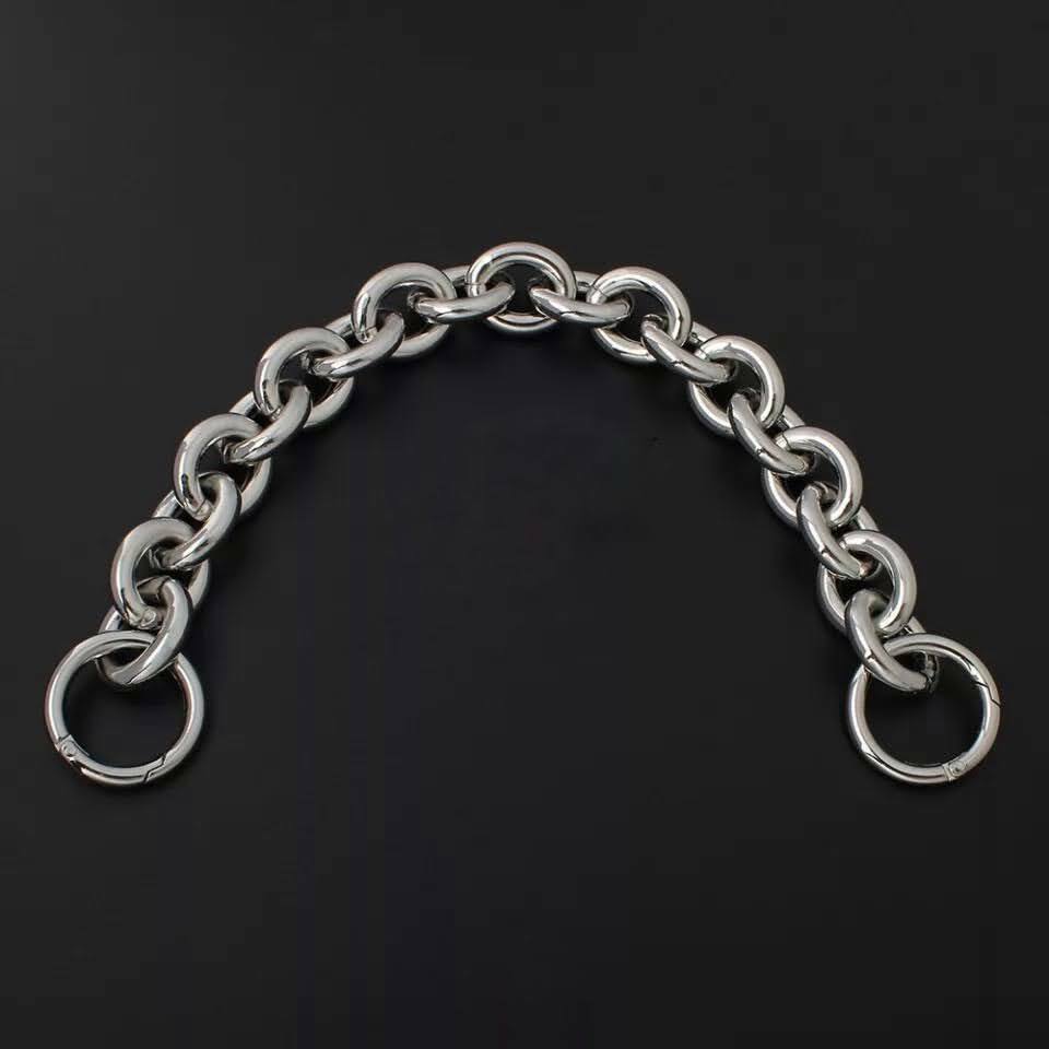 Chunky High Quality Statement Chain Strap Gold Silver 45cm shoulder pouch