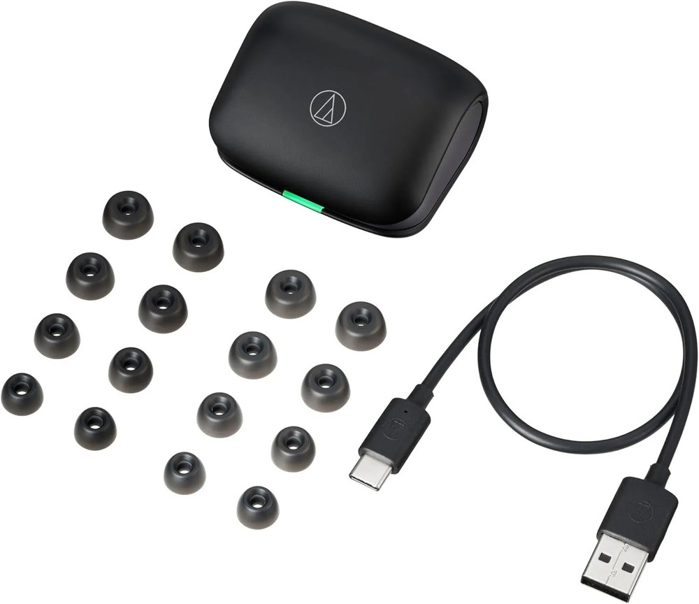 Audio-Technica ATH-TWX7BK Wireless Earbuds (Black)