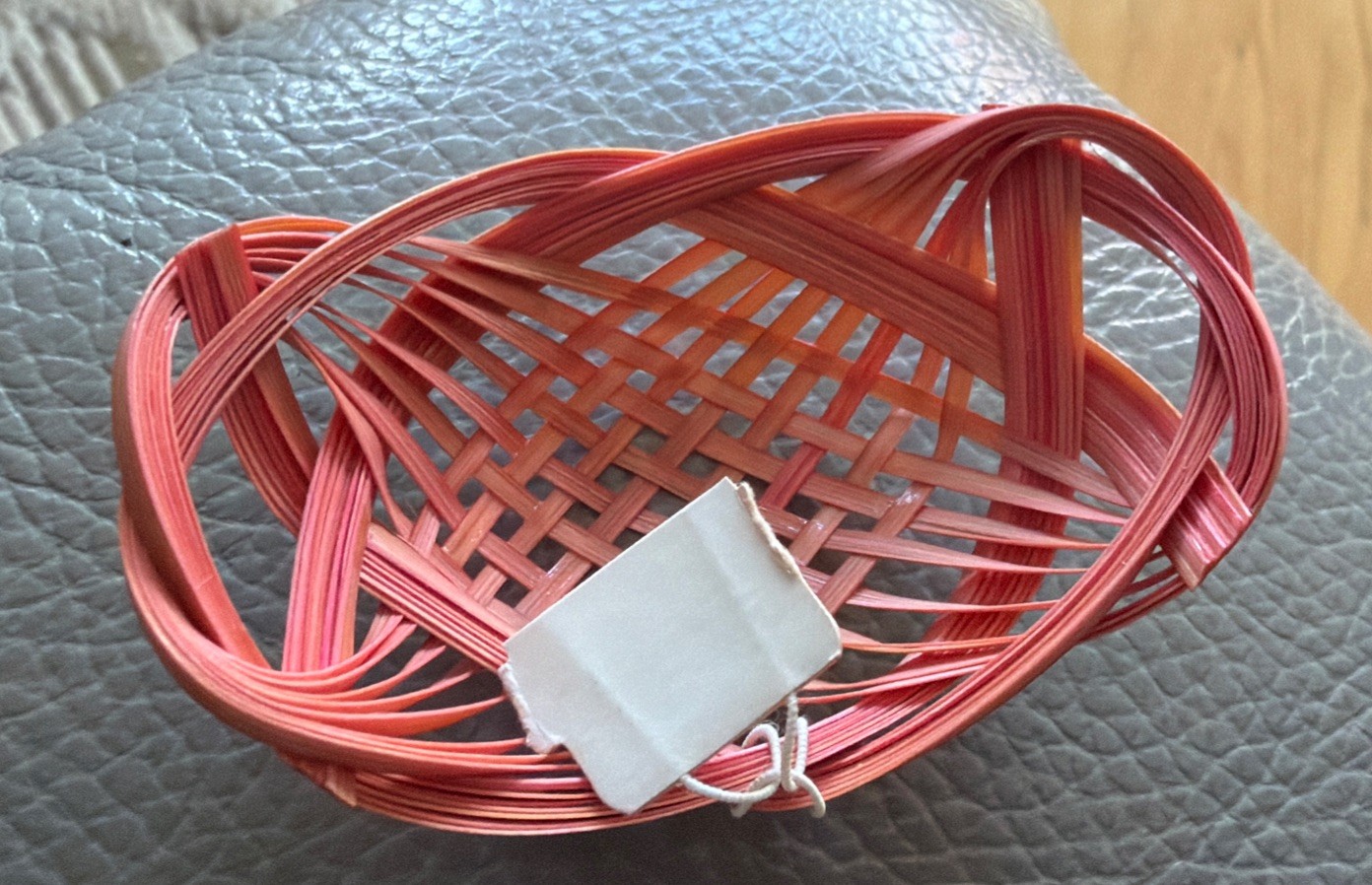 Vintage Lot of 7 Alabaster Originals Wood Bamboo Hair Berets Old Stock Japan