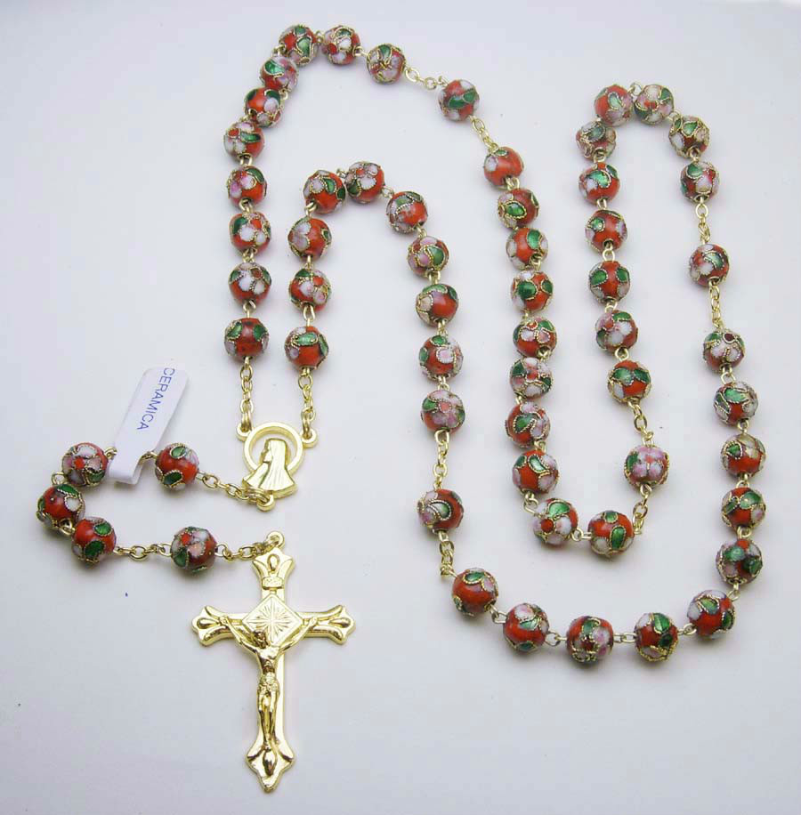 Bassano Ceramic Rosary - Red