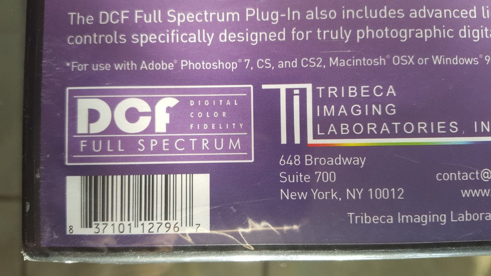 DCF Full Spectrum Plug-In By Tribeca Imaging Laboratories