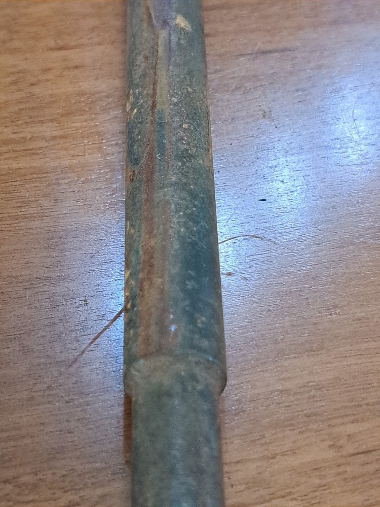 3 Vintage Antique Spade Boring Drill Bits