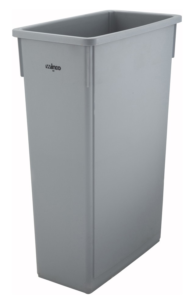 23gal Slender Trash Can, Gray (1 Each)