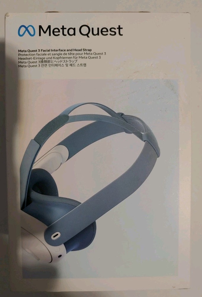 Meta Quest 3 Facial Interface & Head Strap (Elemental Blue)