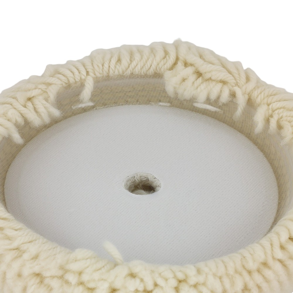 7 Inch Hook Loop Wool Bonnet Car Polishing Pad for Compound Buffer Application