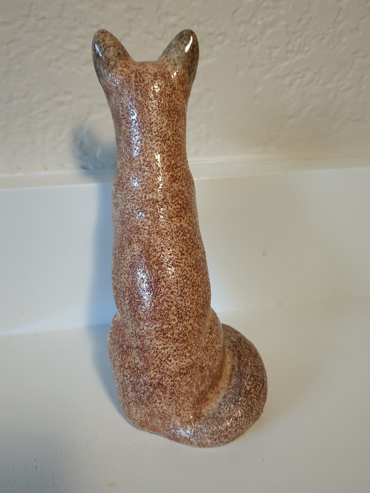 Miranda C. Smith Signed Ceramic Fox Figurine Made In England