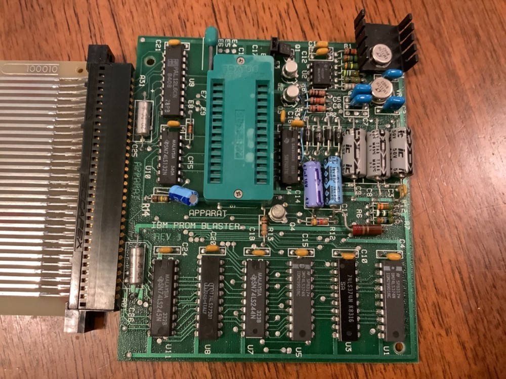 Vintage Apparat IBM Blaster programmer w/ 28 pin Textool socket & Extender Card