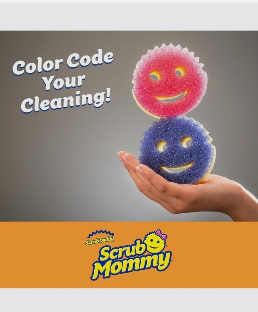 Scrub Mommy - Dual Sided Sponge with Soft Absorbent and Scratch- 3 Count
