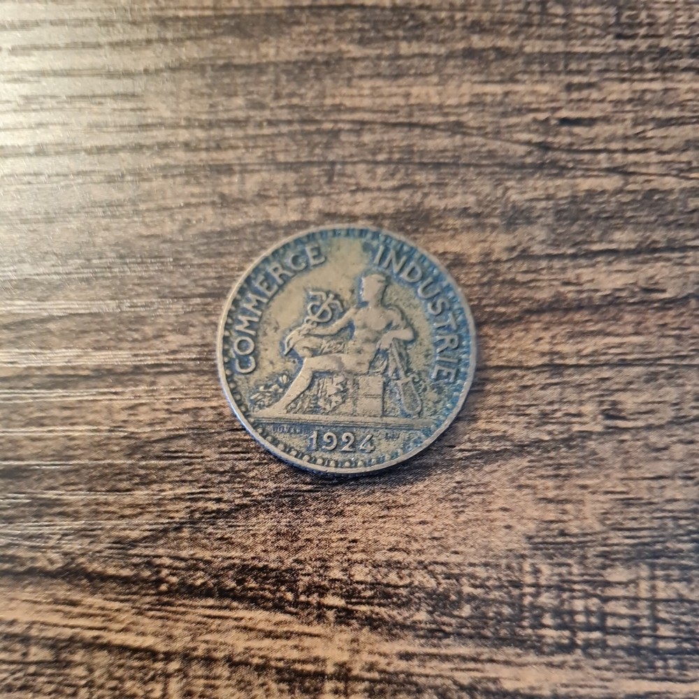 French 🇫🇷  2 Francs  1924 Vf