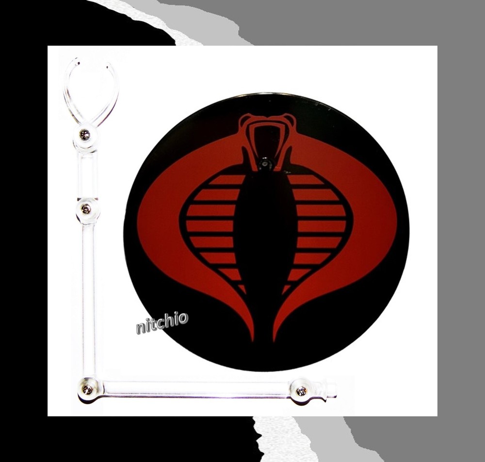 Mezco One:12 G.I. Joe Cobra – DISPLAY BASE & ADJUSTABLE POSING POST 1/12 Scale