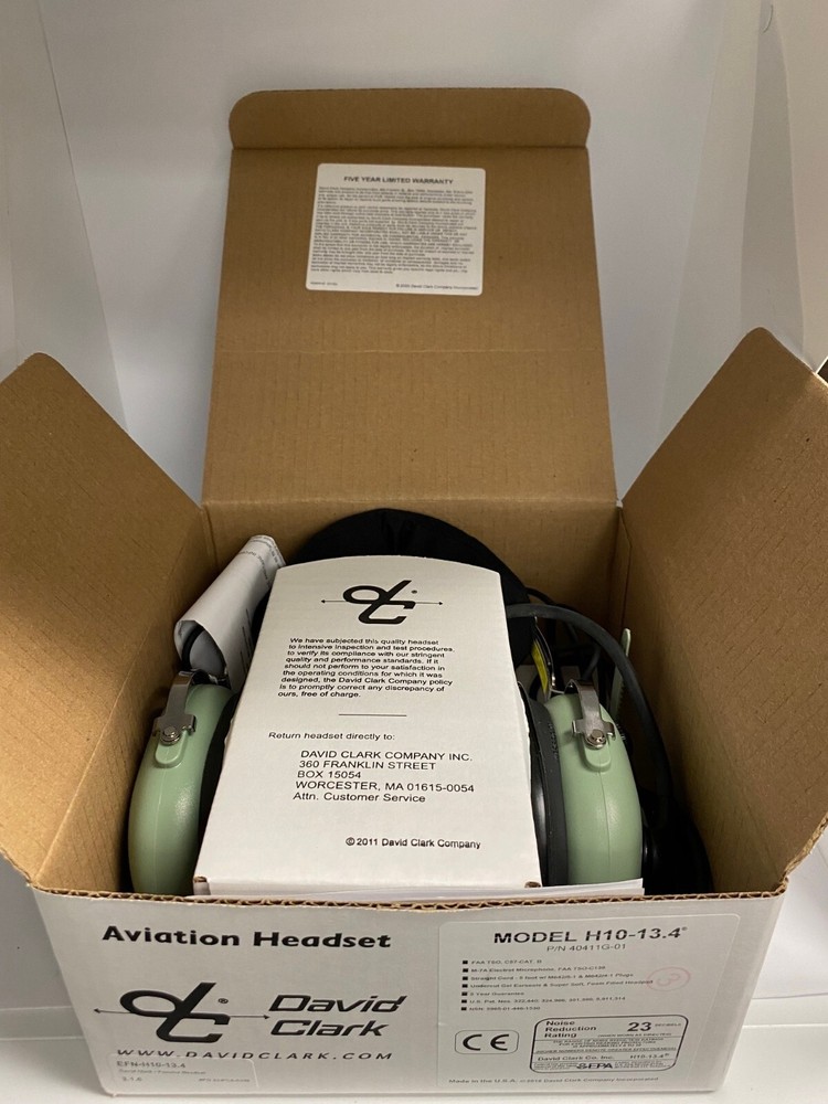 David Clark H10-13.4 (New) Passive Headset