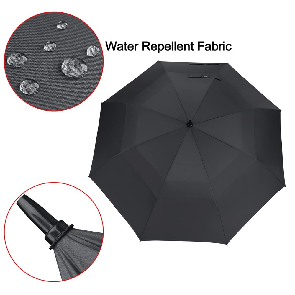 Golf Umbrella 68 Inch Automatic Open Extra Large Double Canopy Vented Pro