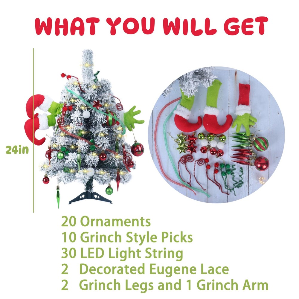 Small Christmas Tree - Grinch Tree, 2ft, Grenn