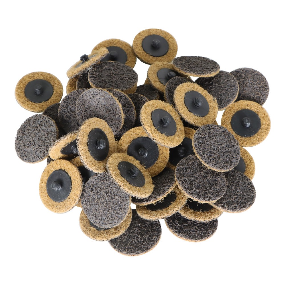 50 Pcs 2 Inch Coarse Surface Conditioning Discs Roll Lock Die Grinder Pads