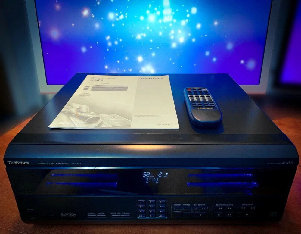 Technics SL-MC7 🌈RaRe🌈 Vintage CD Changer (100 Compartments)