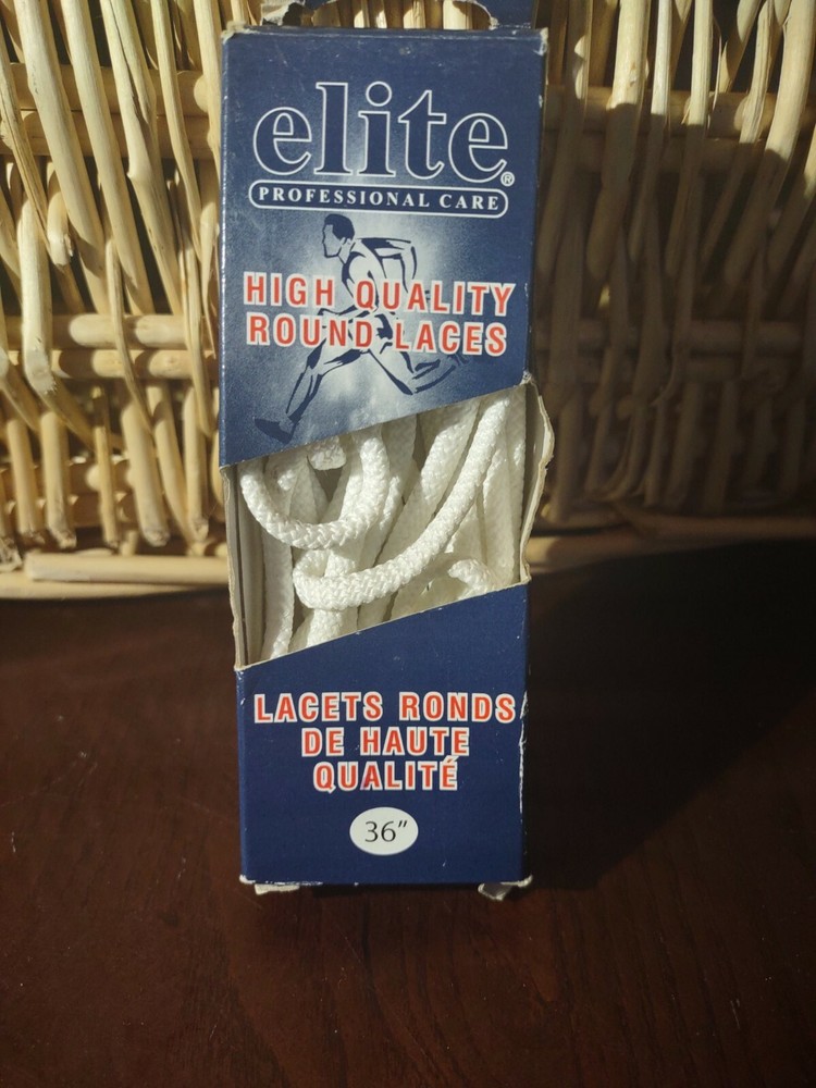 Elite High Quality Round Laces White 36"