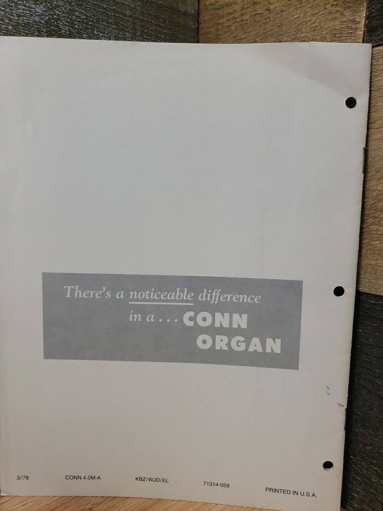 Conn Model 466 Type 1 Schematic Supplement