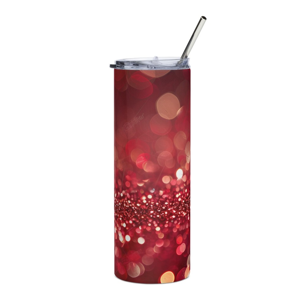 Glitter Ruby Stainless steel tumbler
