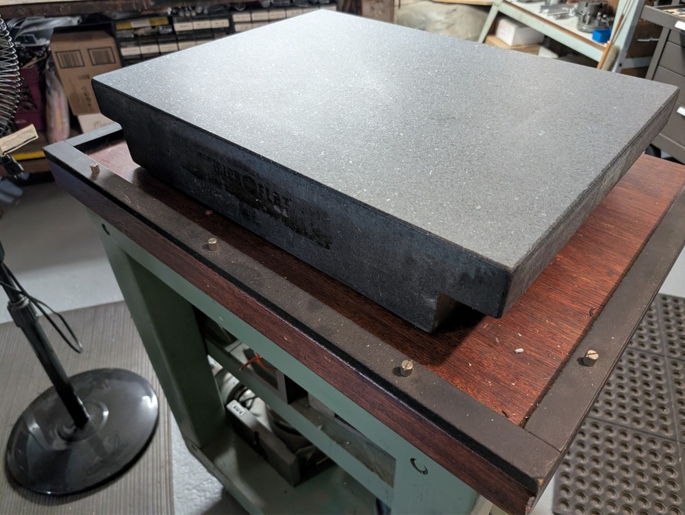 Granite Surface Plate, 24"x18", Collins MicroFlat, Grade AA reconditioned