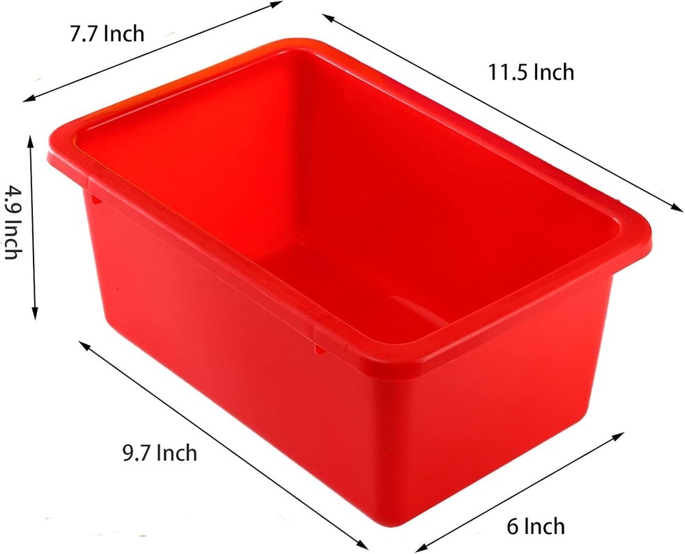 Durable Multi-Purpose Stackable Storage Bins - Perfect for Playrooms & Nurseries