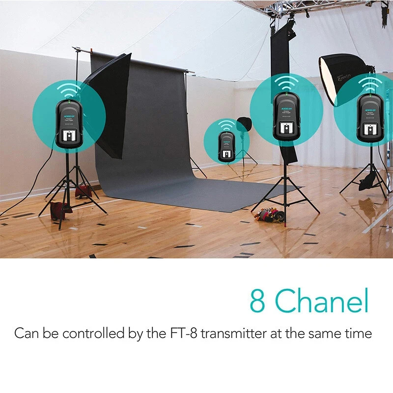 AODELAN 200m Wireless Flash Trigger Receiver FT-8(R)