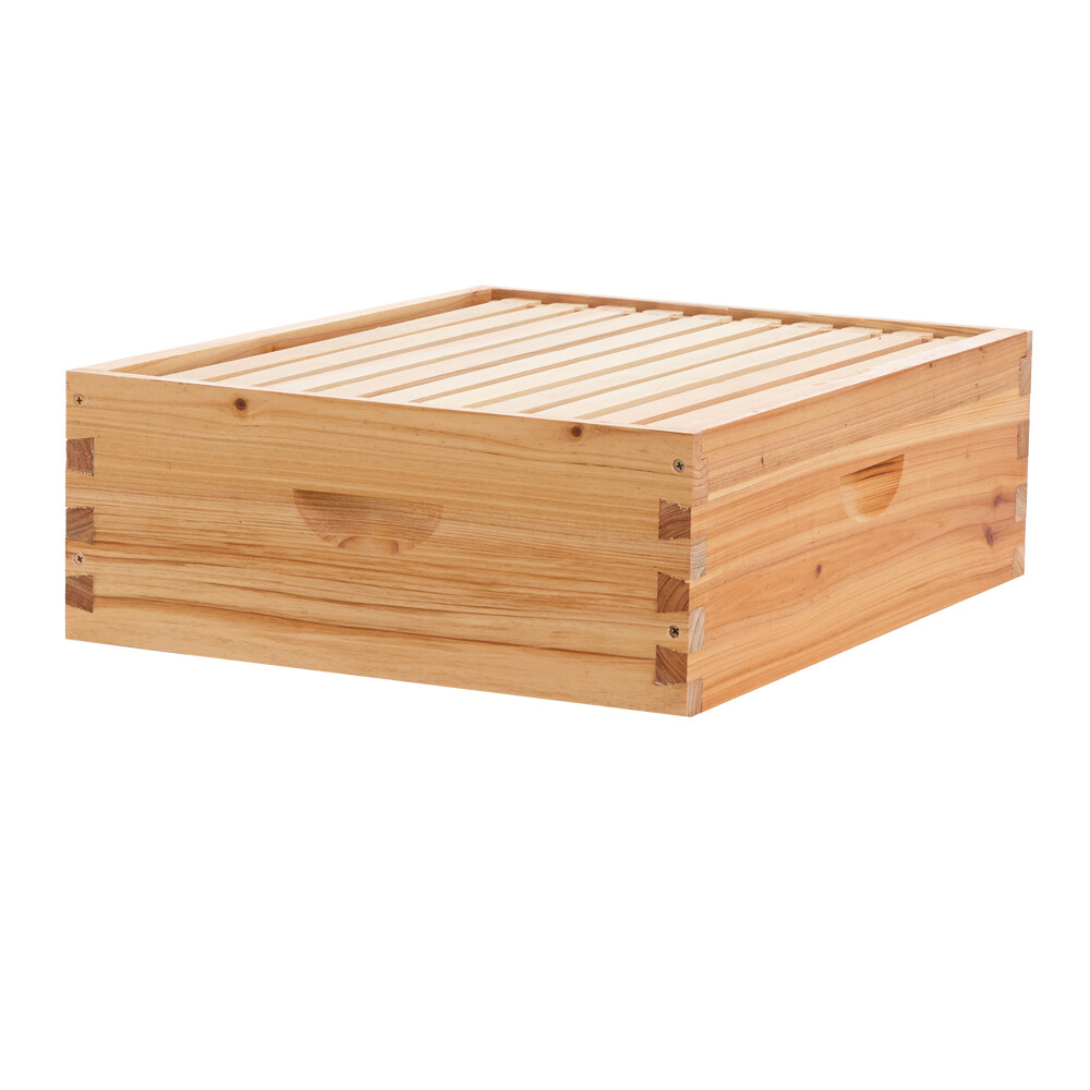 Waxed Langstroth Hive Beehive Kit-10 Frame Super Box 10 Deep Beekeeping Beehive