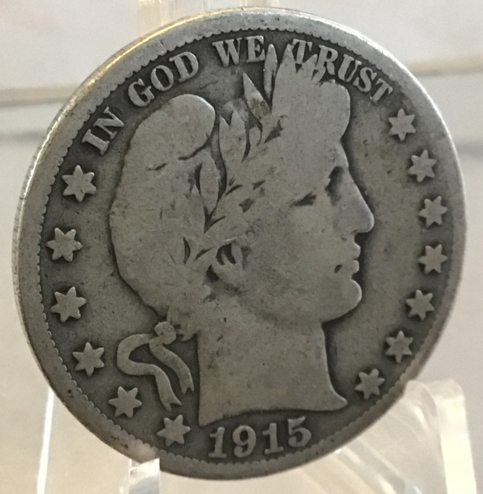 1915-S Barber Half Dollar, Good+