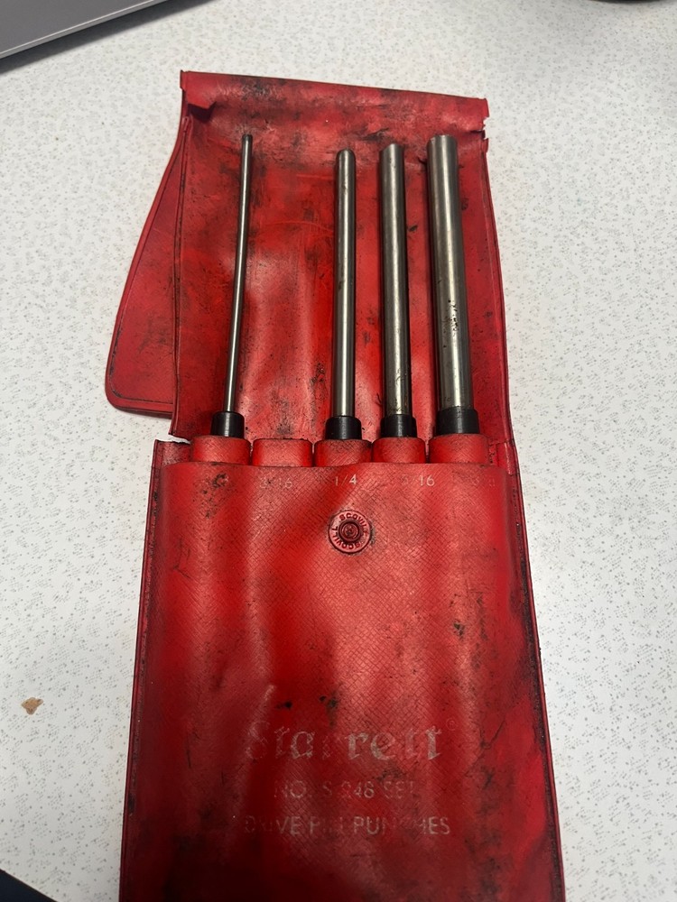 STARRETT Long Drive Pin Punch Set S248PC ONE MISSING