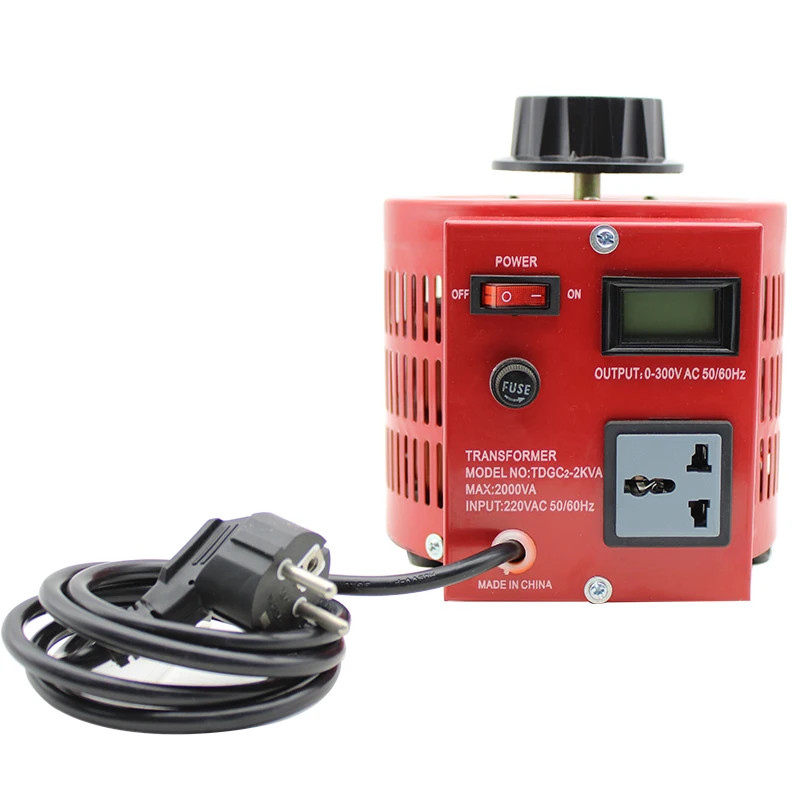 220V Variac Variable Single-phase Adjustable 0-300V AC Regulating Power Supply