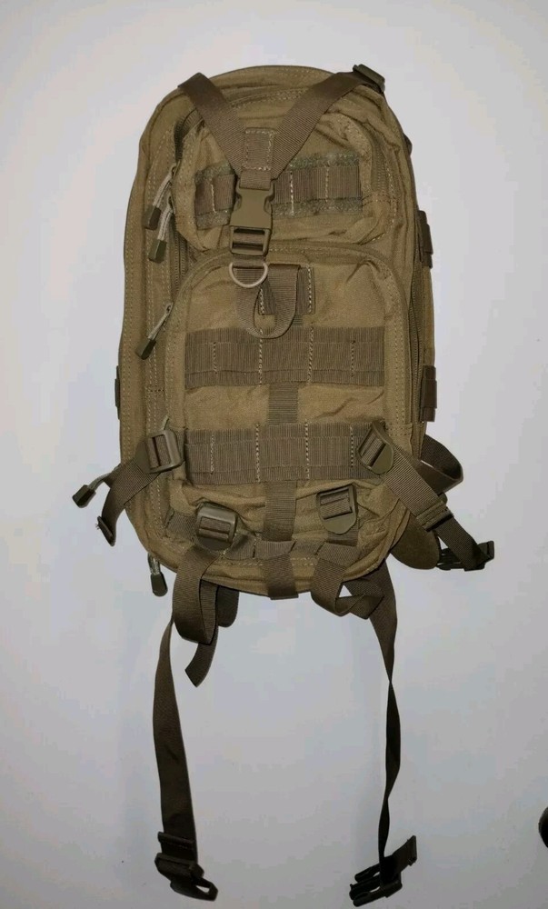 Condor Compact Assault Pack MOLLE Rucksack Hydration Army Backpack Coyote Brown
