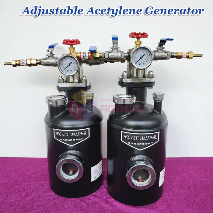 2L Brazing Flux Generator Acetylene Propane Gas Flux Brazing Tank Adjustable
