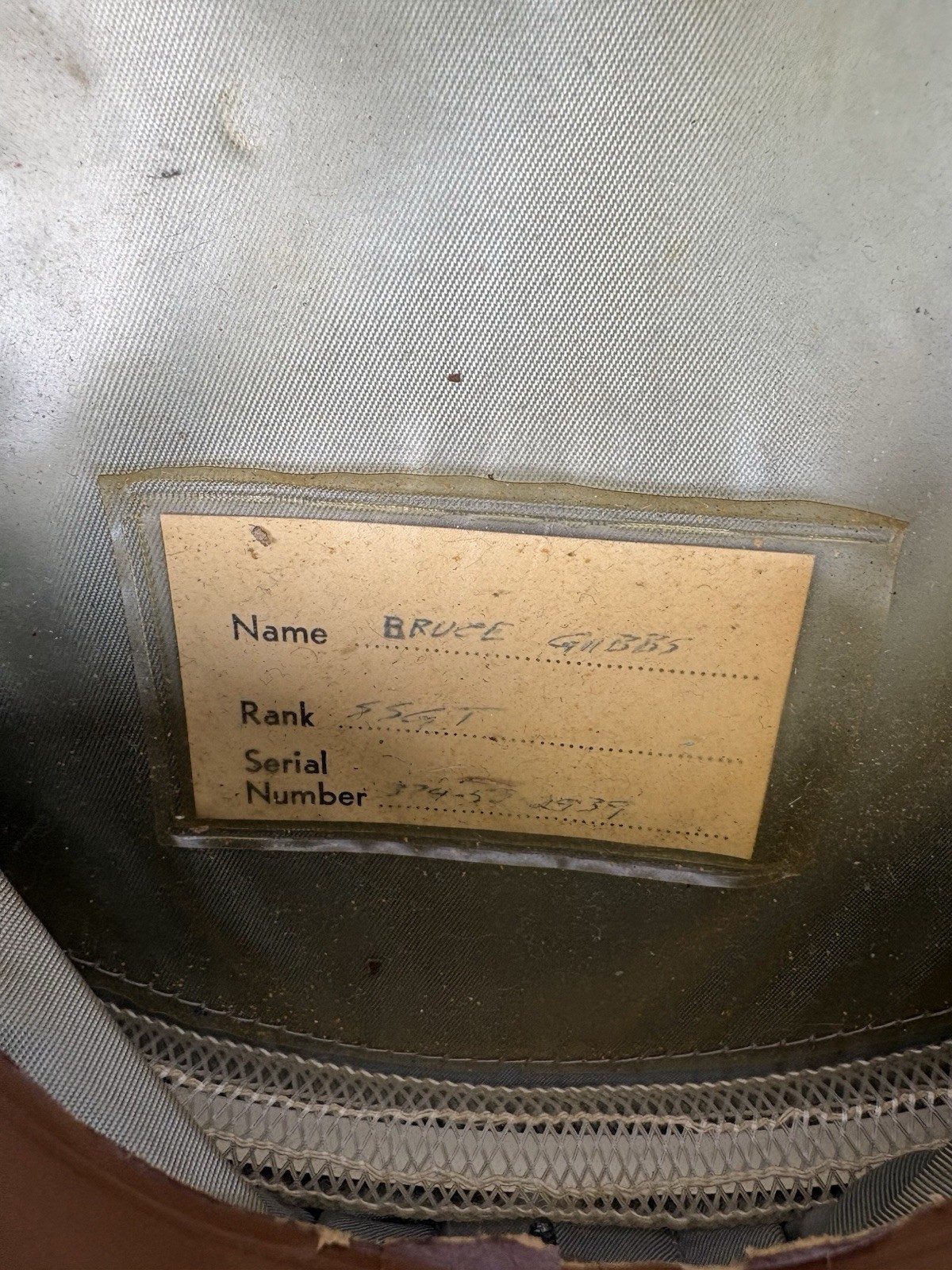 NAMED Vietnam Era USAF Service Cap Bancroft DSA 1970 Type I Hat Air Force Blue