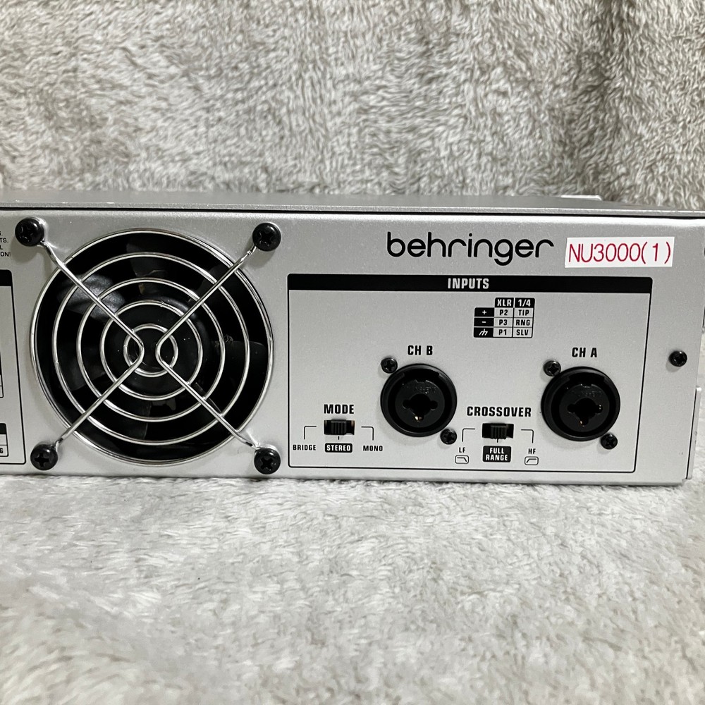 Behringer iNUKE NU3000 Rackmount | 3000W Stereo Power Amplifer